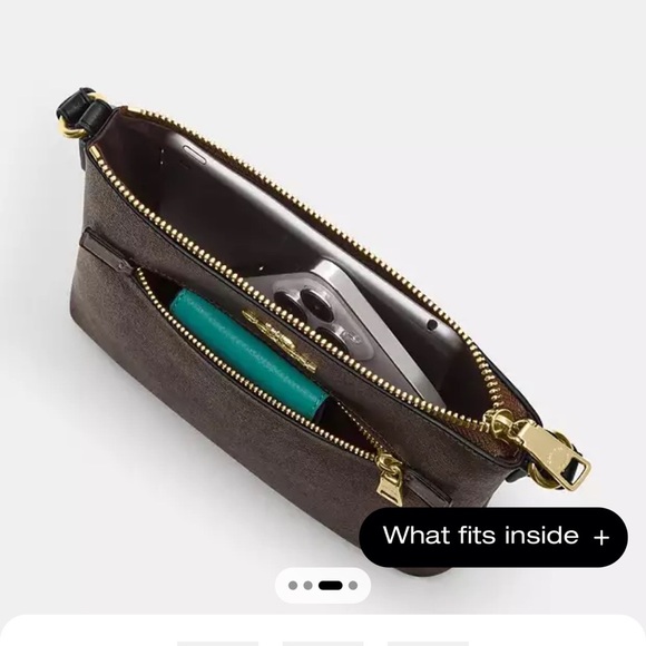 New COACH Mini Rowan File Bag In Signature Canvas - Picture 8 of 8